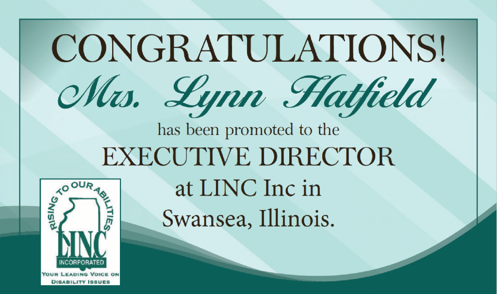 Congratulations to Mrs. Lynn Hatfield. New executive Director